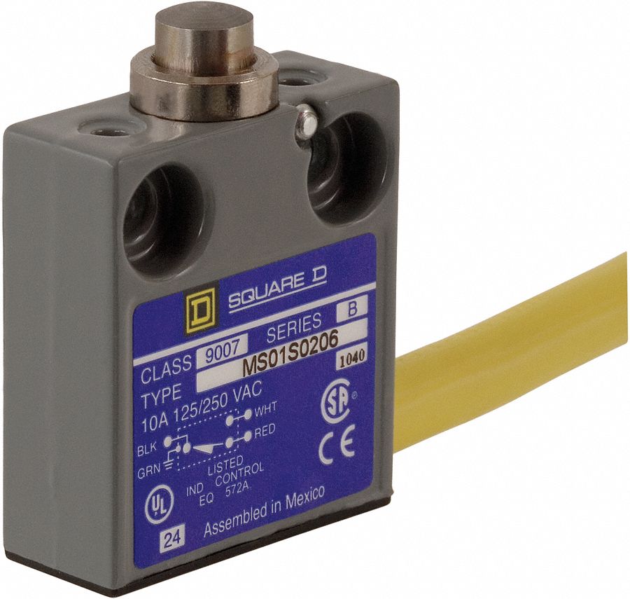SQUARE D Plunger General Purpose Limit Switch; Location Top, Contact