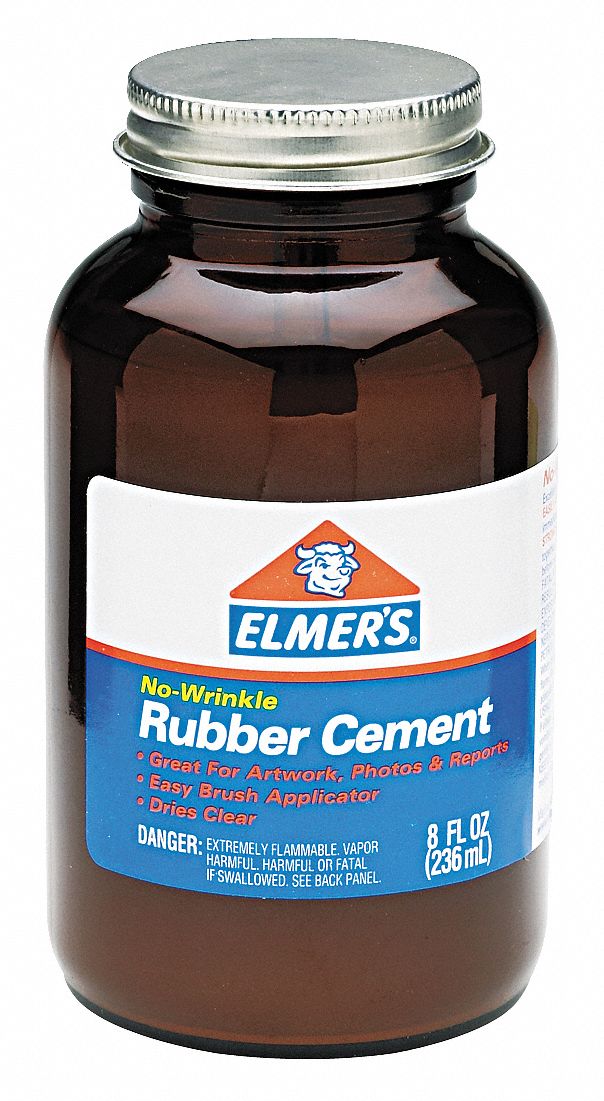 ELMER'S 8 oz. General Purpose Rubber Cement, Opaque - 6HCJ4|EPI231