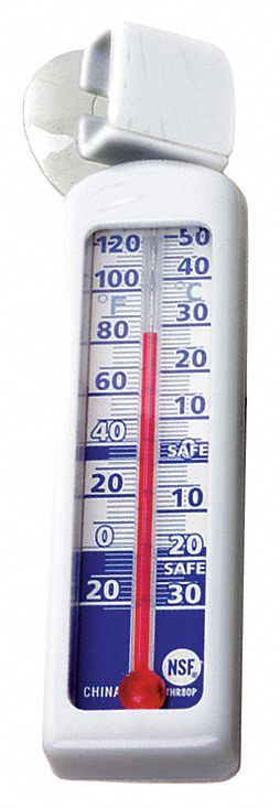 Rubbermaid Commercial FGTHR80P Refrigerator/Freezer Thermometer