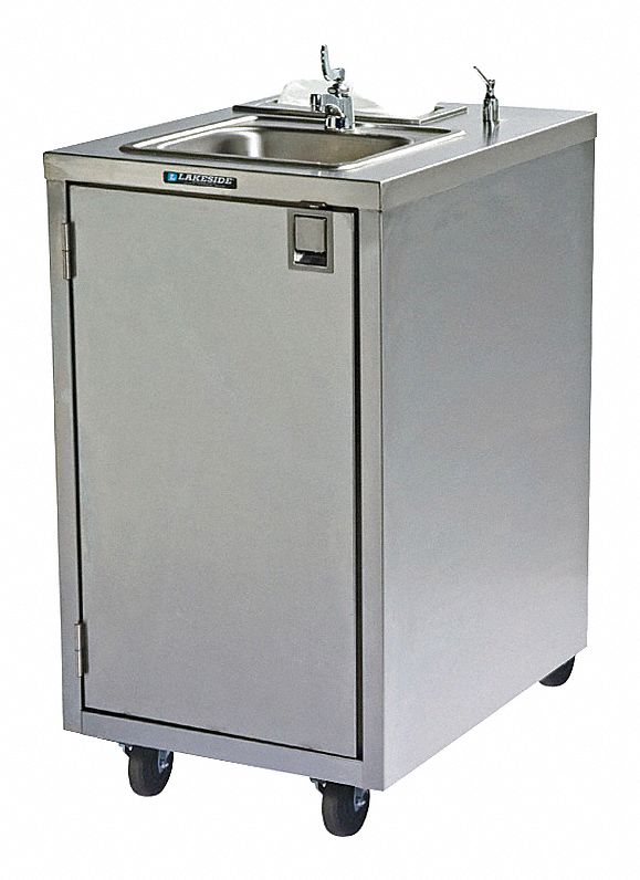 Lakeside, Single Manual Handle, Portable Hand Washing Station 6JET8