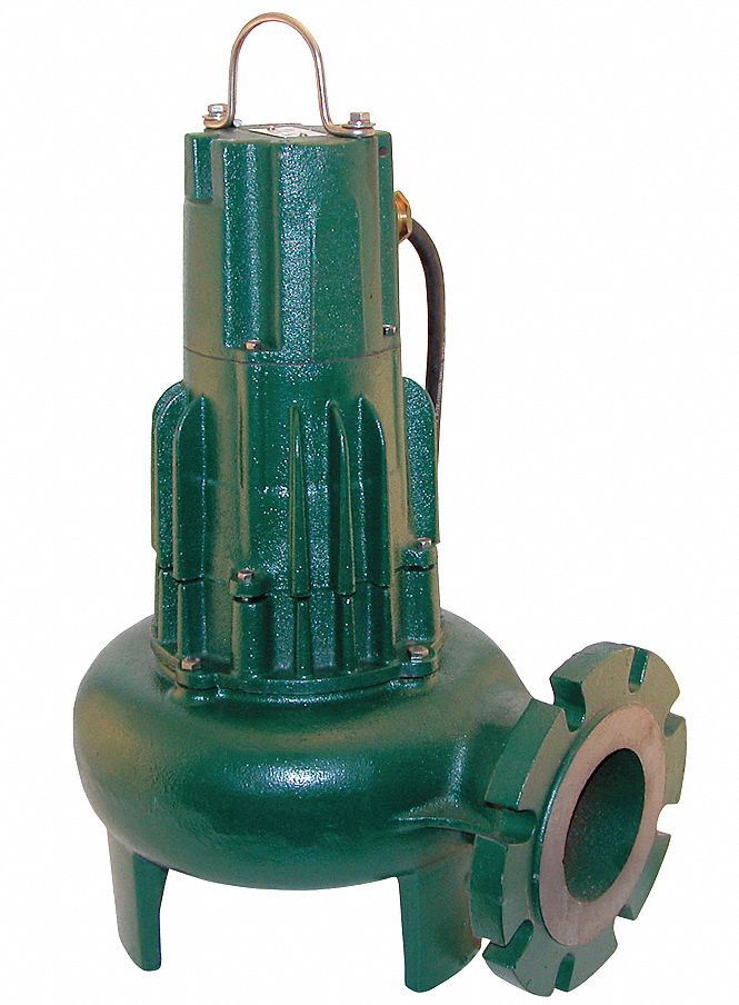 ZOELLER Sewage Ejector Pump, HP 3, Flow Rate 10 Ft. of Head 326.0 gpm