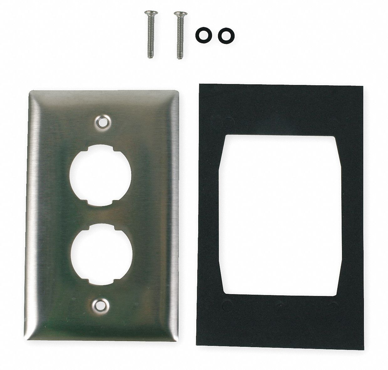 HUBBELL PREMISE WIRING, Wall Plate, Gray, Wall Plate 6KB32HISF12