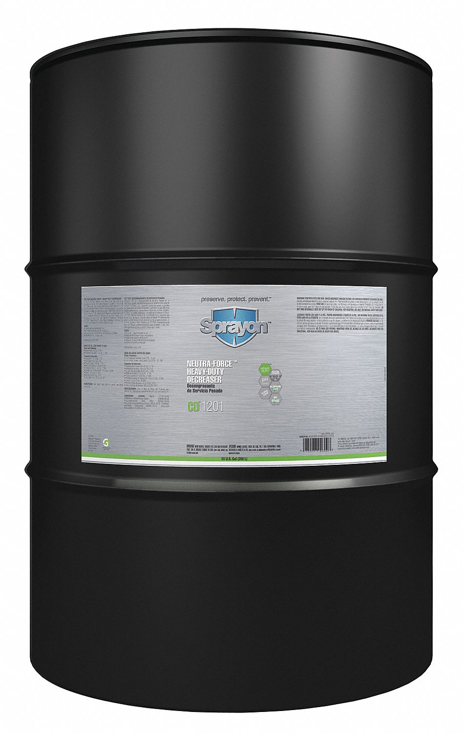 SPRAYON Cleaner/Degreaser, 55 gal Cleaner Container Size, Drum Cleaner