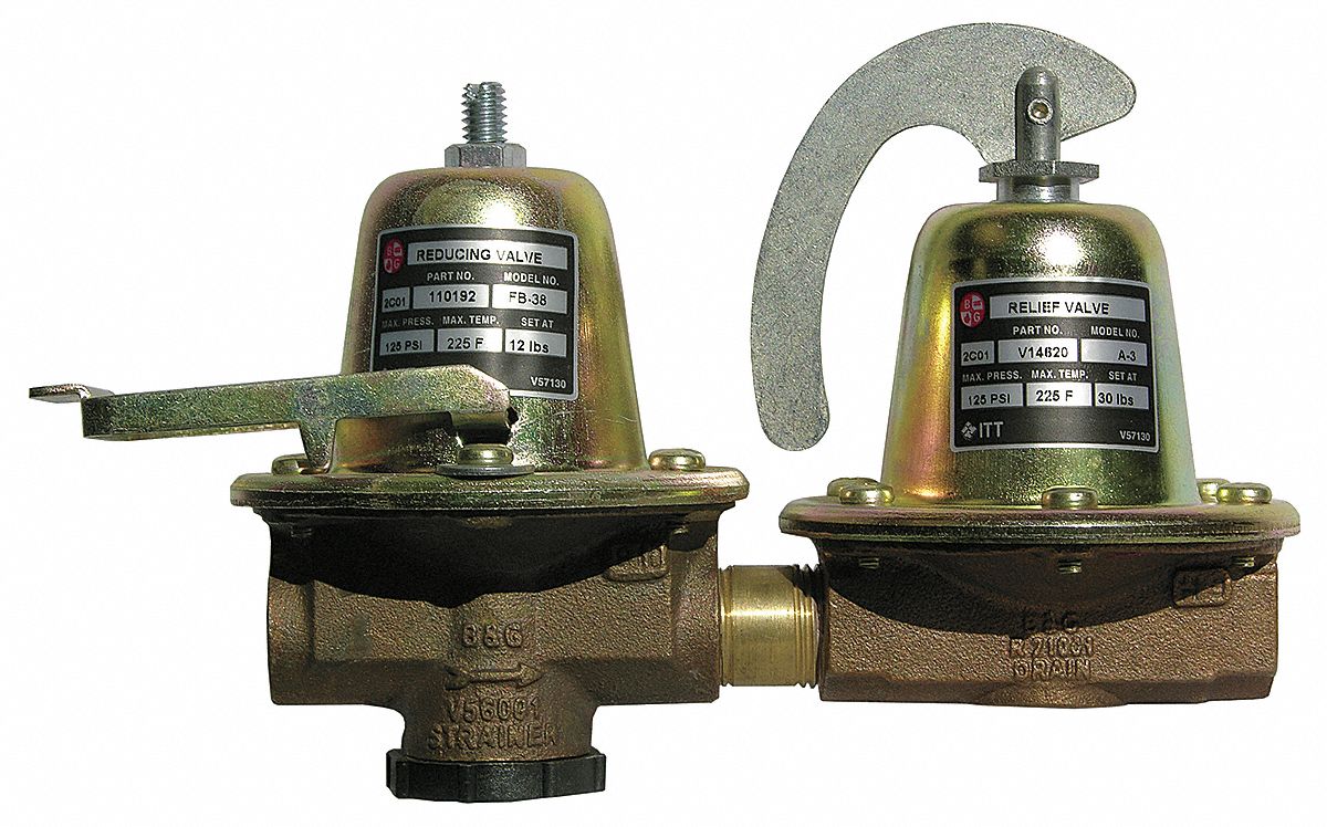 BELL & GOSSETT Water Pressure Reducing Valve, Standard Valve Type