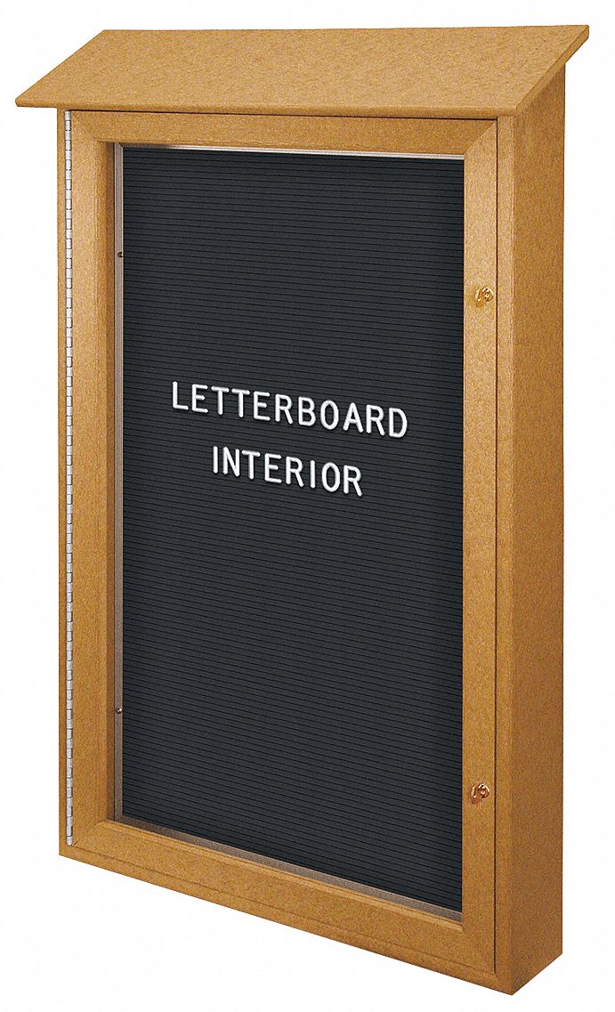 UNITED VISUAL PRODUCTS Letter Board Outdoor Enclosed Bulletin Board