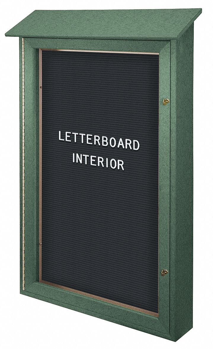 UNITED VISUAL PRODUCTS Letter Board Outdoor Enclosed Bulletin Board