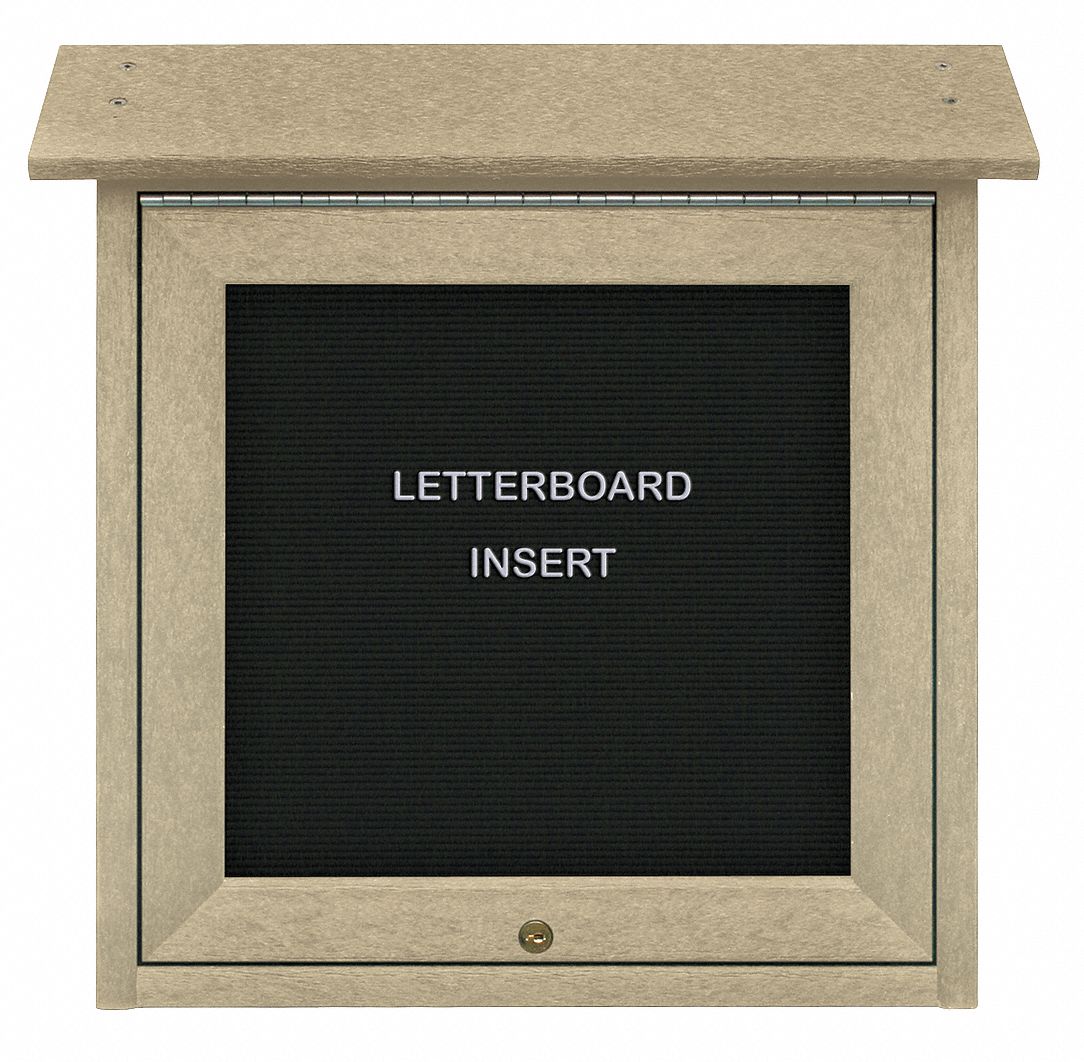 UNITED VISUAL PRODUCTS Letter Board Outdoor Enclosed Bulletin Board