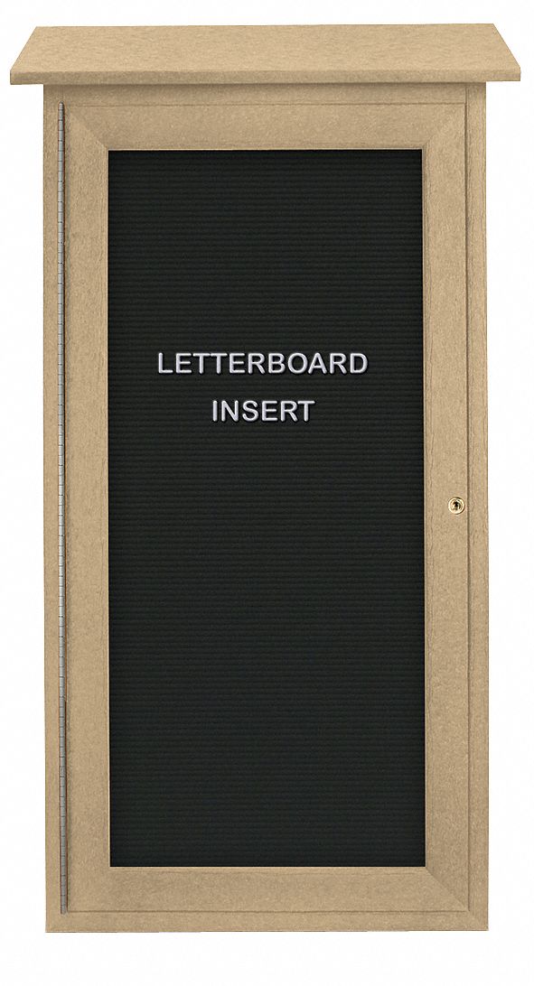UNITED VISUAL PRODUCTS Letter Board Outdoor Enclosed Bulletin Board