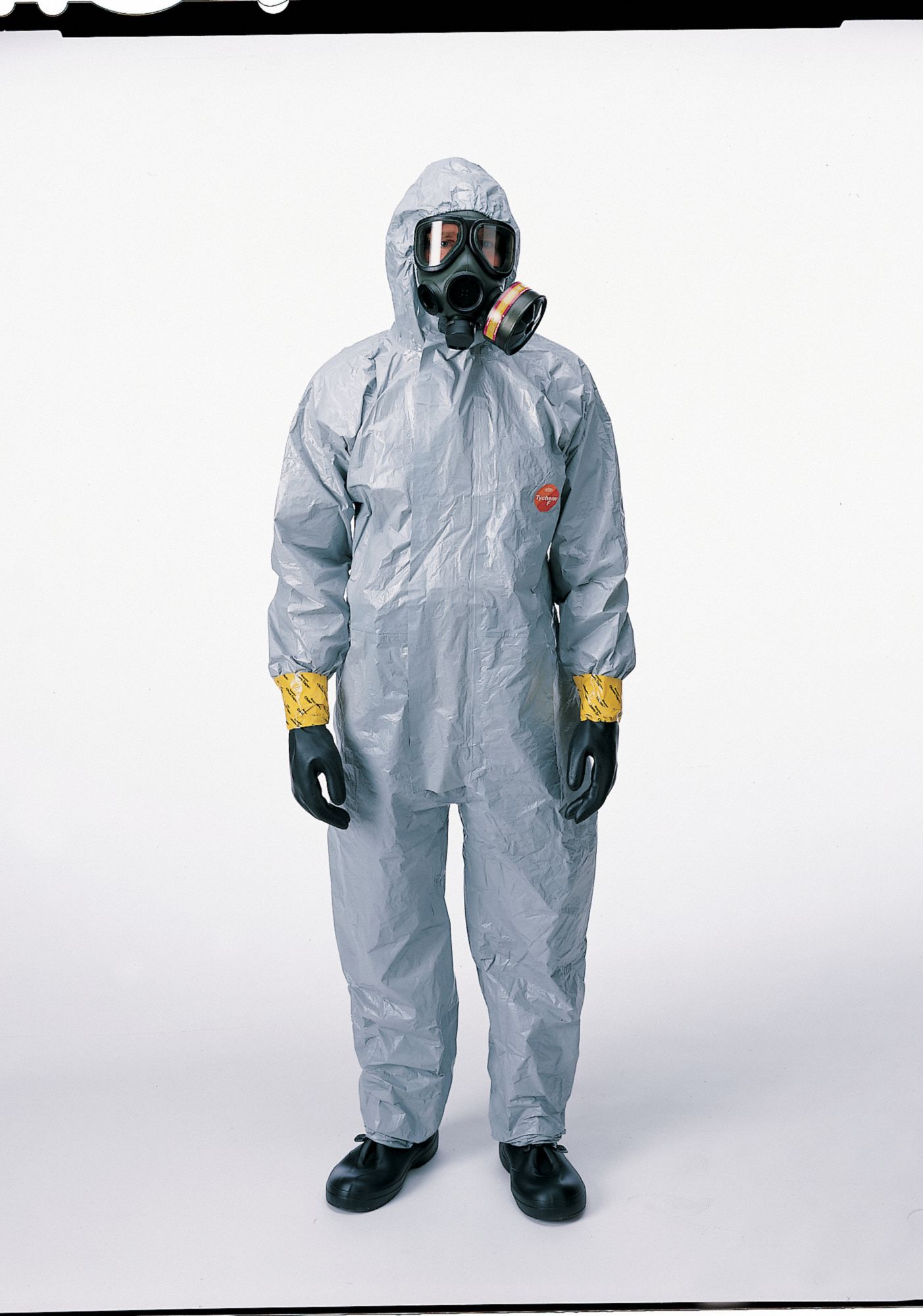 DUPONT Hooded Chemical Resistant Coveralls, Hooded, Size L, PK 6