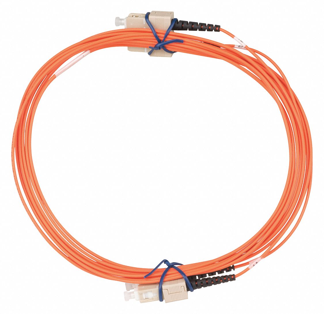 HUBBELL PREMISE WIRING Fiber Optic Patch Cord, MultiMode, Duplex, 3.0