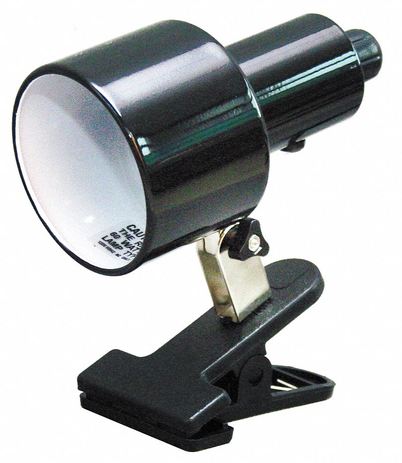 LUMAPRO Clamp-On Task Light, Fluorescent, 3 in Arm Length, 500 lm