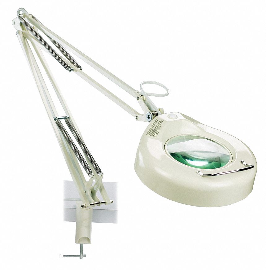 Round Magnifier Light,1.75,Fluor,White Grainger