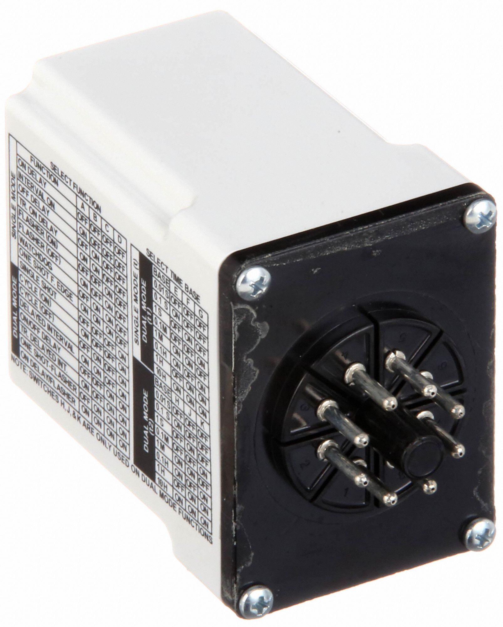 MACROMATIC MultiFunction Time Delay Relay 8 Pins Relay, Dip Switch