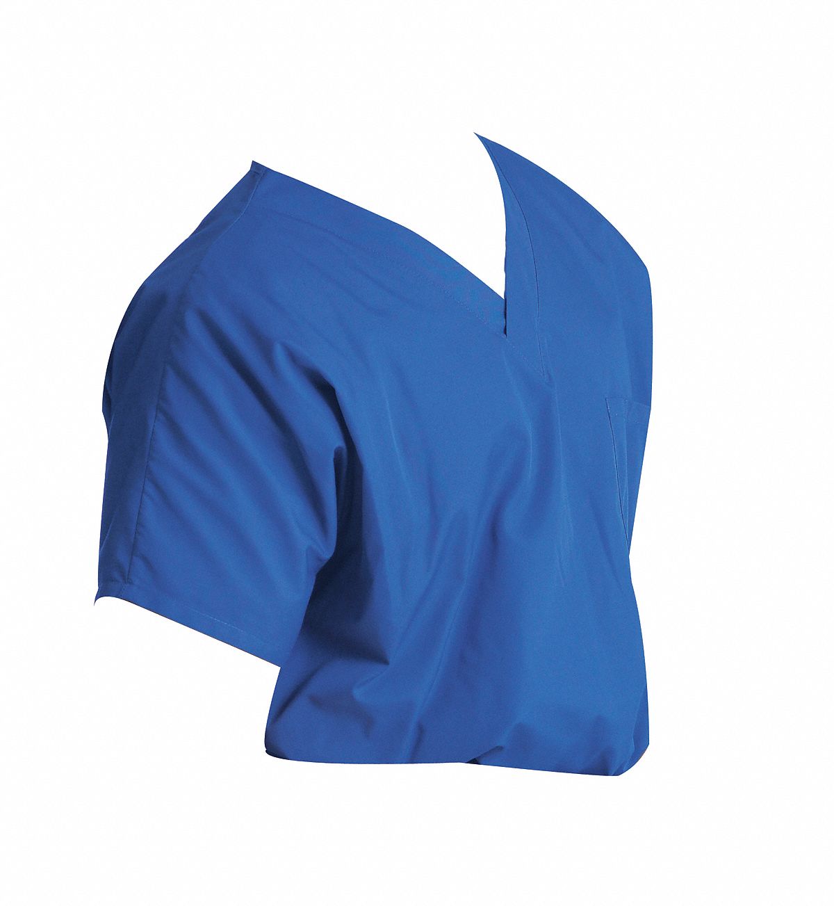 SCRUB ZONE Royal Blue Scrub Shirt, L, Polyester/Cotton, Fits Waist Size