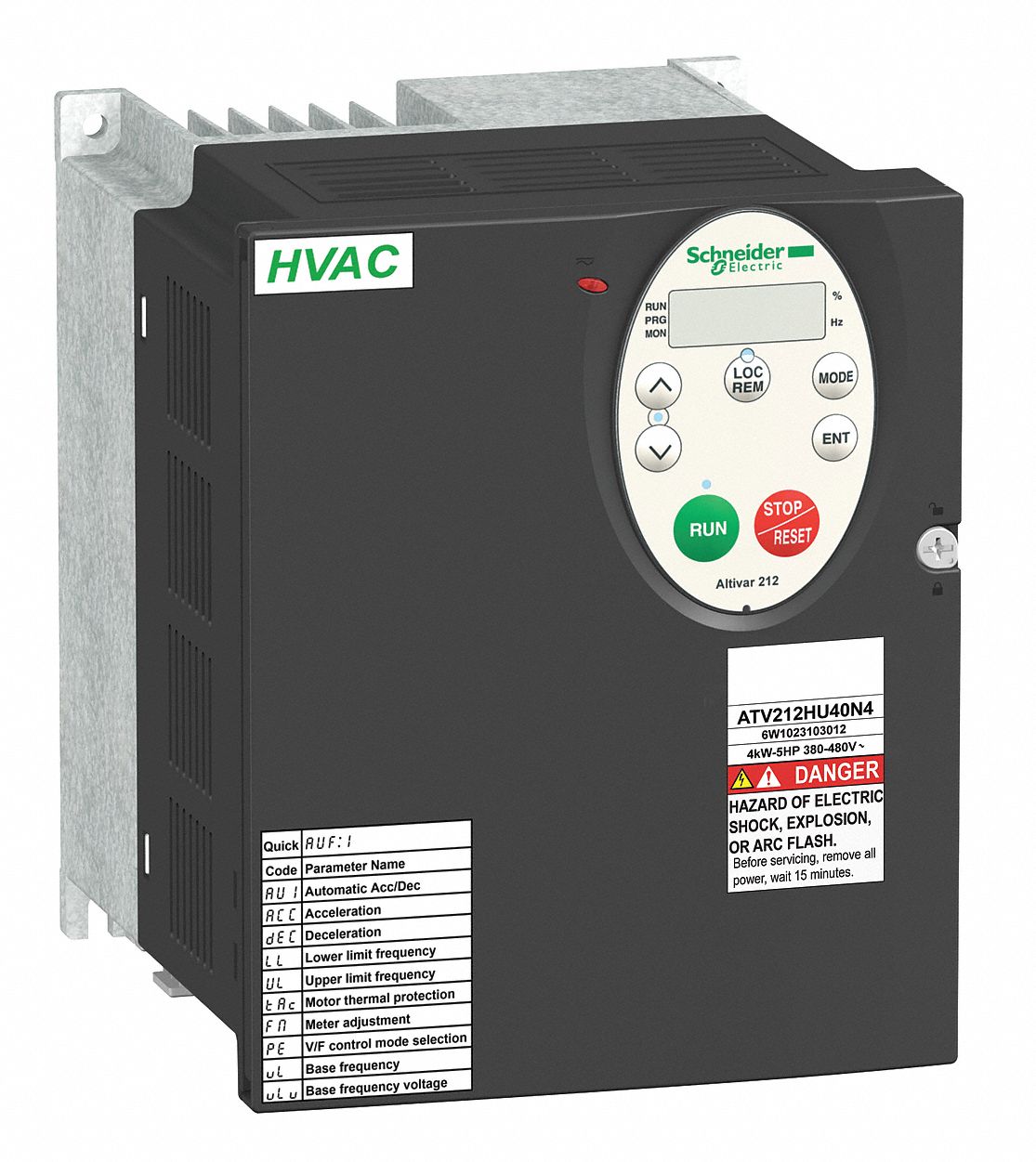 SCHNEIDER ELECTRIC Variable Frequency Drive,5 hp Max. HP,3 Input Phase