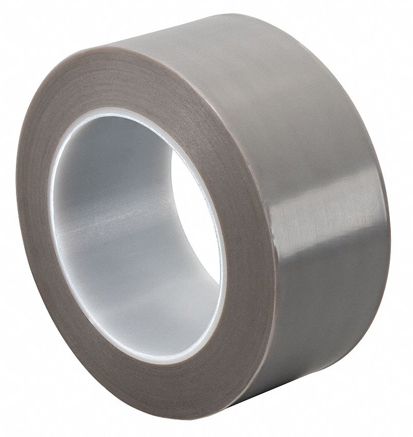 TAPECASE PTFE Film Tape, Silicone Adhesive, 6.50 mil Thick, 1" X 36 yd
