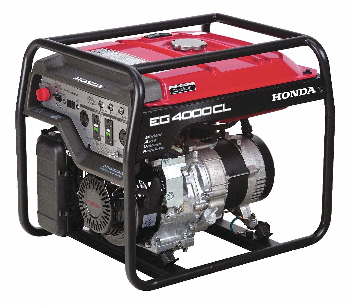 HONDA, Gasoline, 3,500 W, Portable Generator 6NCL1EG4000CLAT Grainger