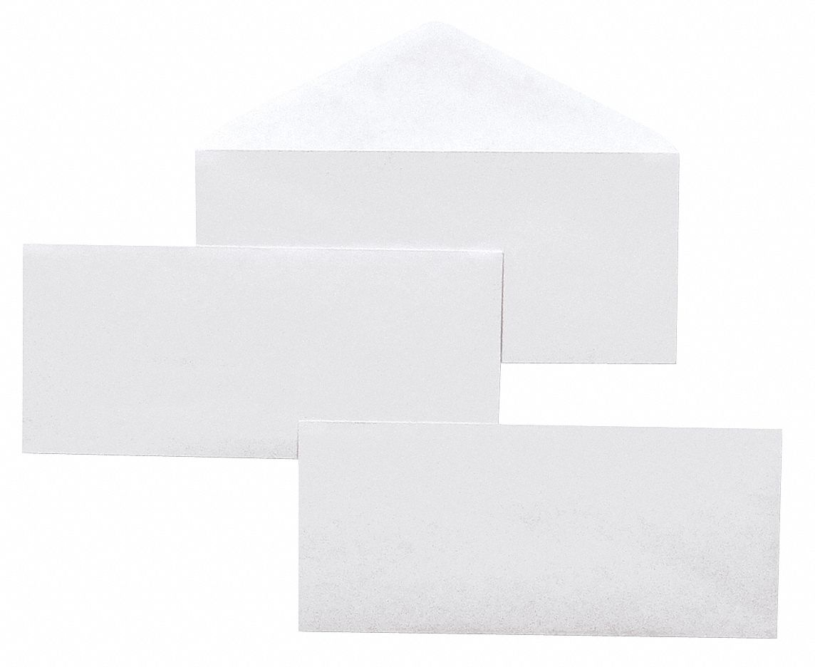 UNIVERSAL, 10 Envelope Size, Gummed Flap, Business Envelopes 6NER5