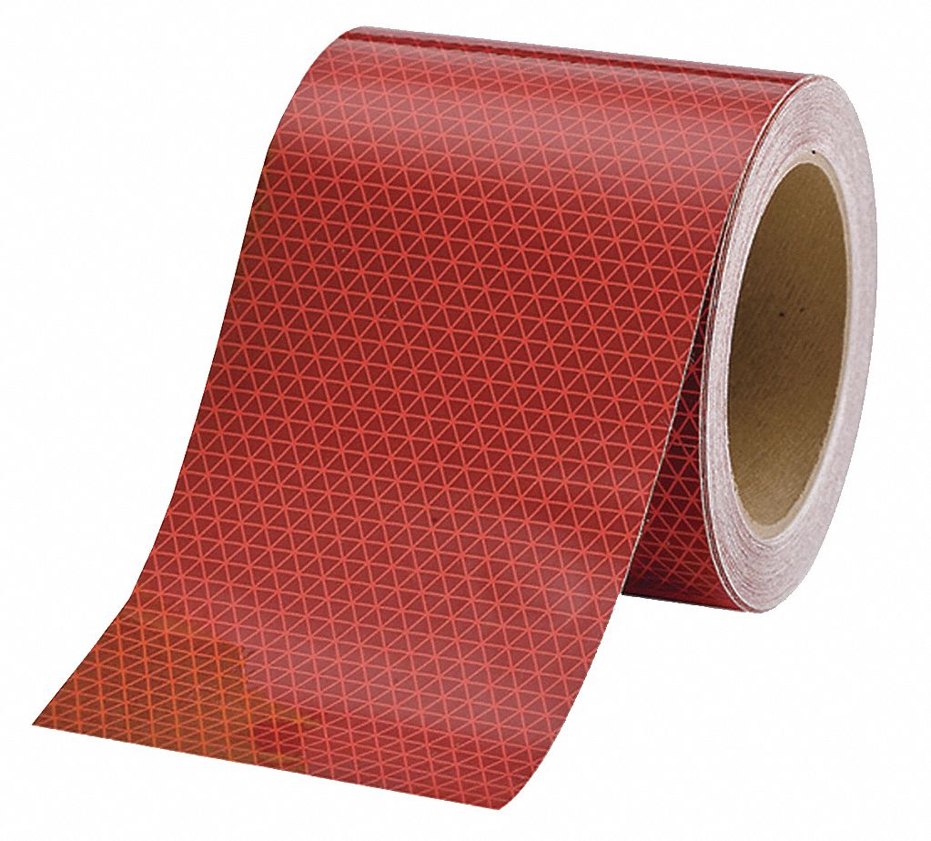 Construction/Emergency Vehicles/Utility, Red, Reflective Tape 6NFZ8