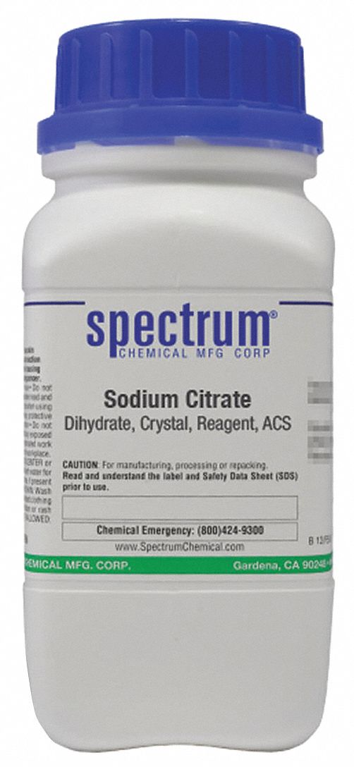 6132043, 294.1, Sodium Citrate, Dihydrate, Crystal, Reagent, ACS