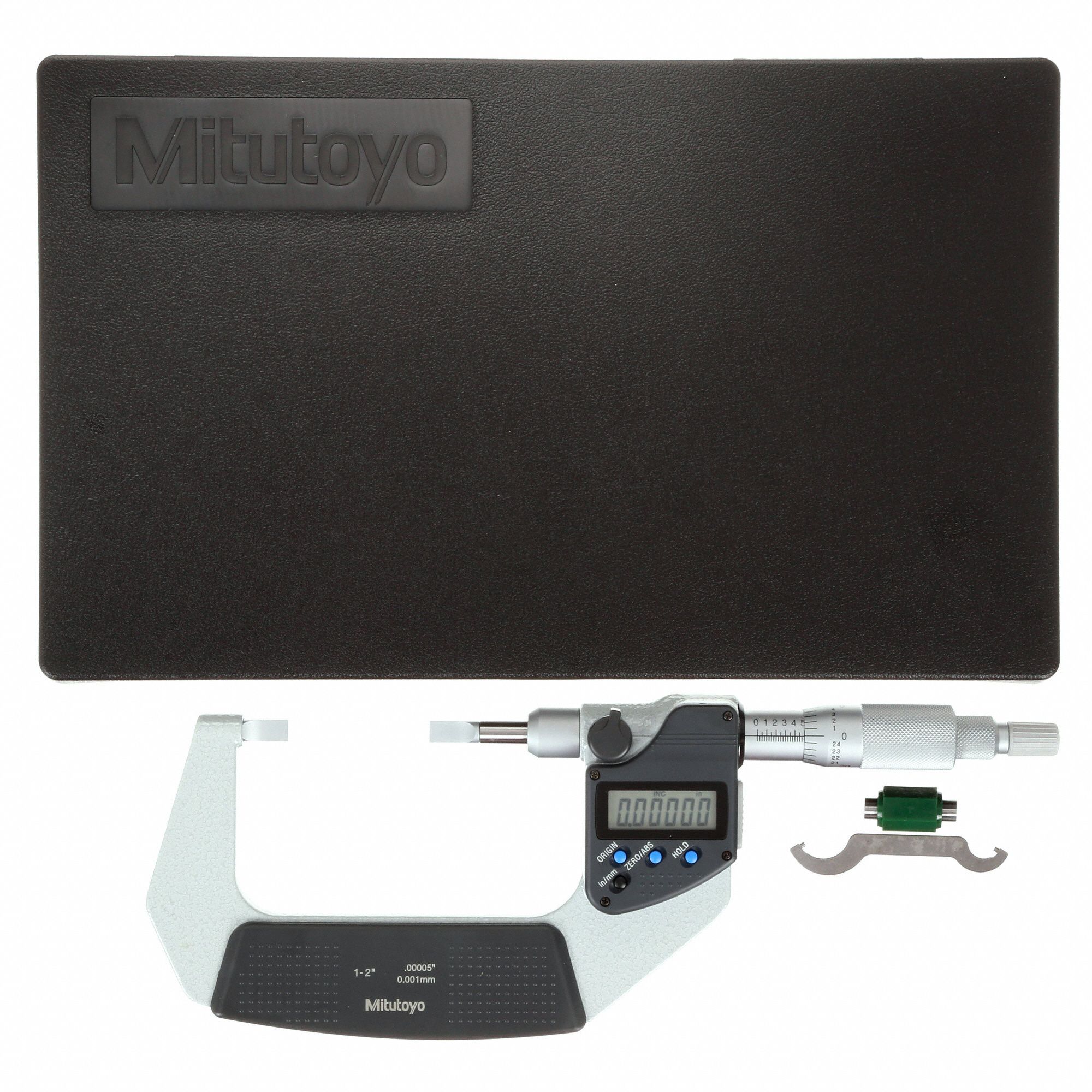 MITUTOYO Digital Blade Micrometer, Operation Type Digital, Range 1 in