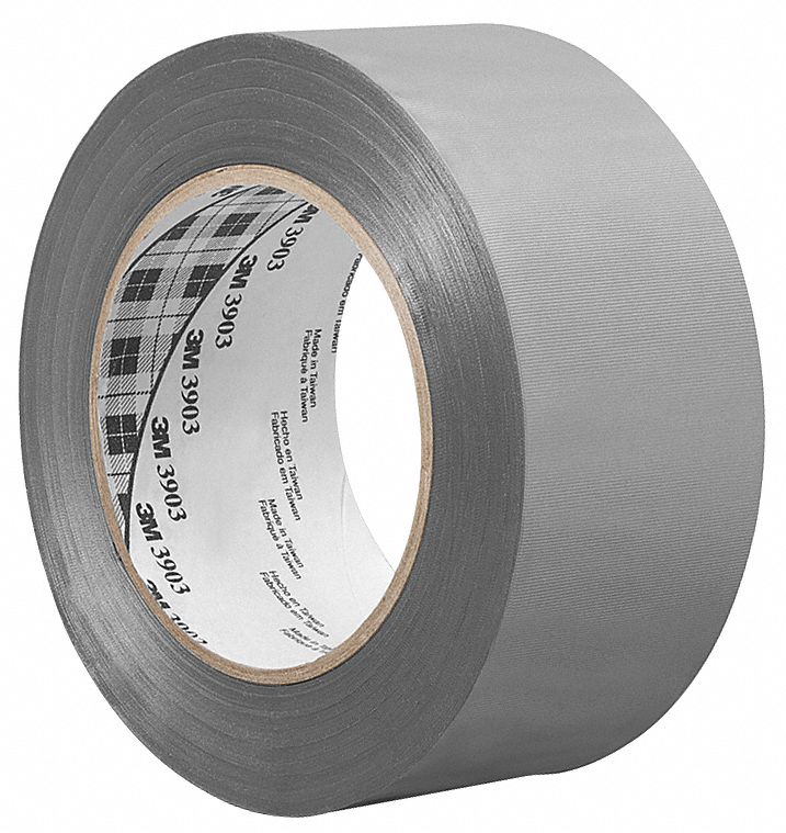 3M LightDuty Duct Tape, 1" X 50 yd., 6.30 mil Thick, Gray Vinyl, 1 EA