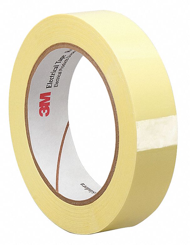 3M Polyester Electrical Tape, Acrylic Tape Adhesive, 1.0 mil Thick, 2