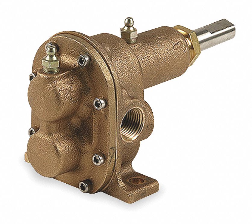 DAYTON Bronze Rotary Gear Pump Head, Pedestal Design 6NY706NY70