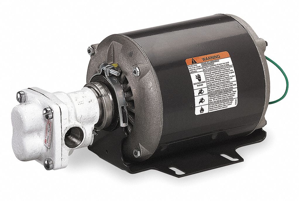 Hot Oil Cooking Pump, Rotary Gear, Spur, 1/2 HP, Voltage 115/230 Grainger