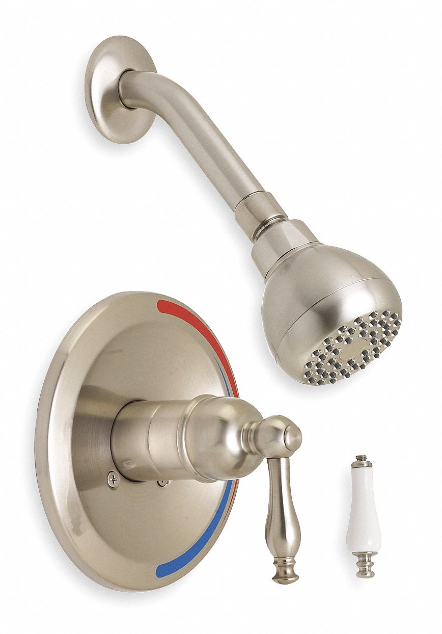 TRIDENT Shower Head Faucet 6PB436PB43 Grainger