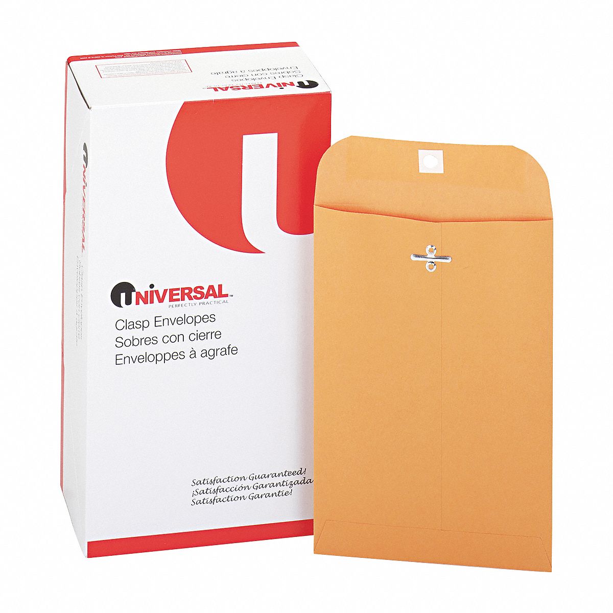 UNIVERSAL, 55 Envelope Size, Kraft, Manila Envelopes 6PDP2UNV35260