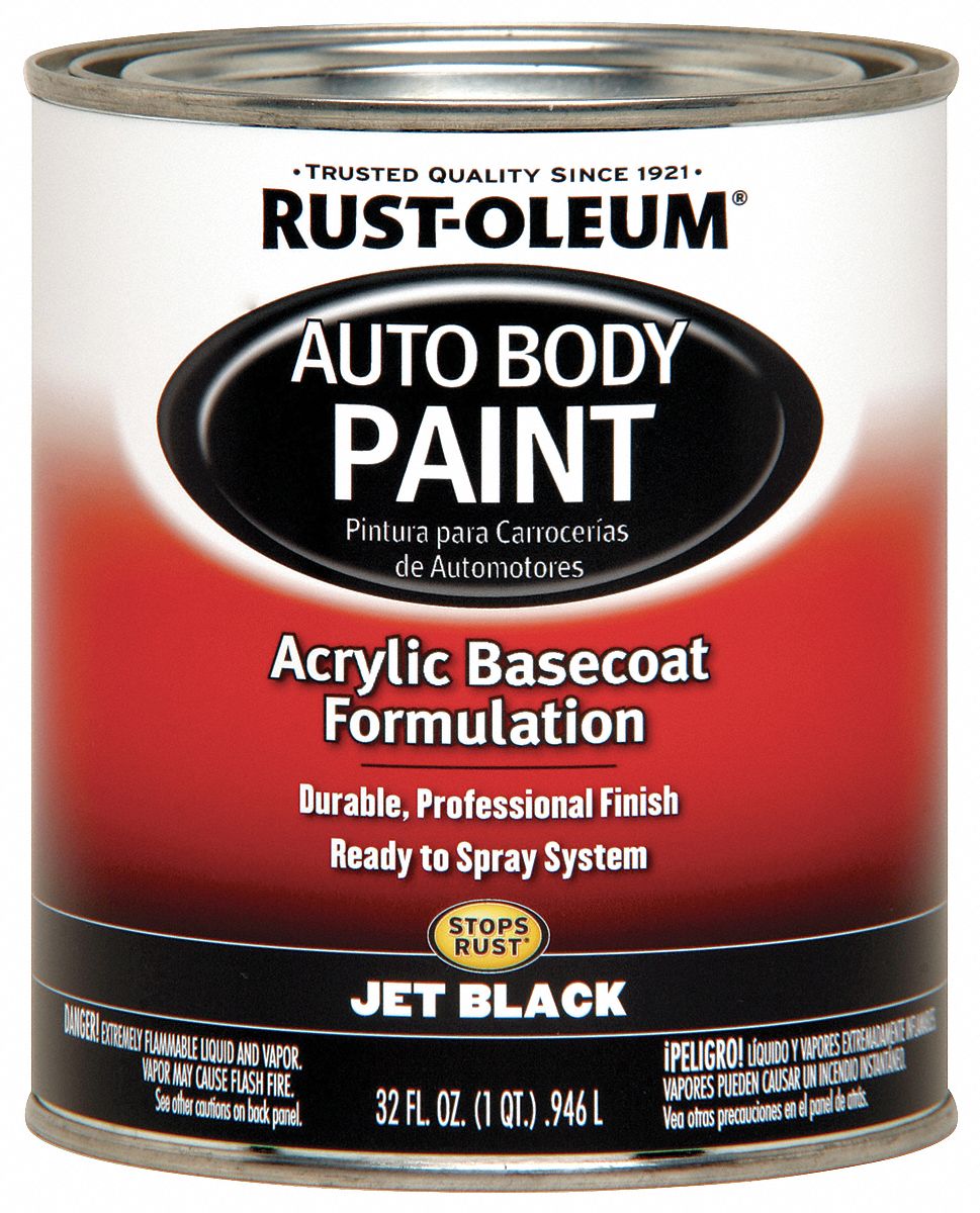 RUSTOLEUM Auto Body Paint Auto Body Paint, Exterior, Black, Metal
