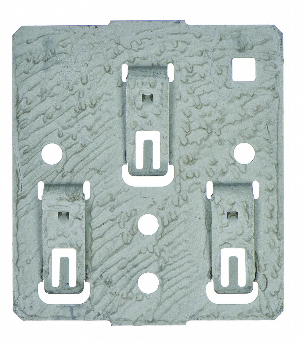 Steel, 150 lb Load Capacity, Multiple Conduit Mounting Plate 6PFP7