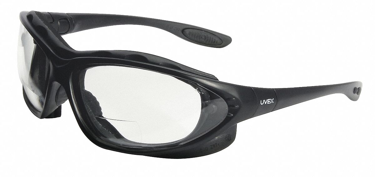 HONEYWELL UVEX S0662X Bifocal Safety Read Glasses,+2.00,Clear