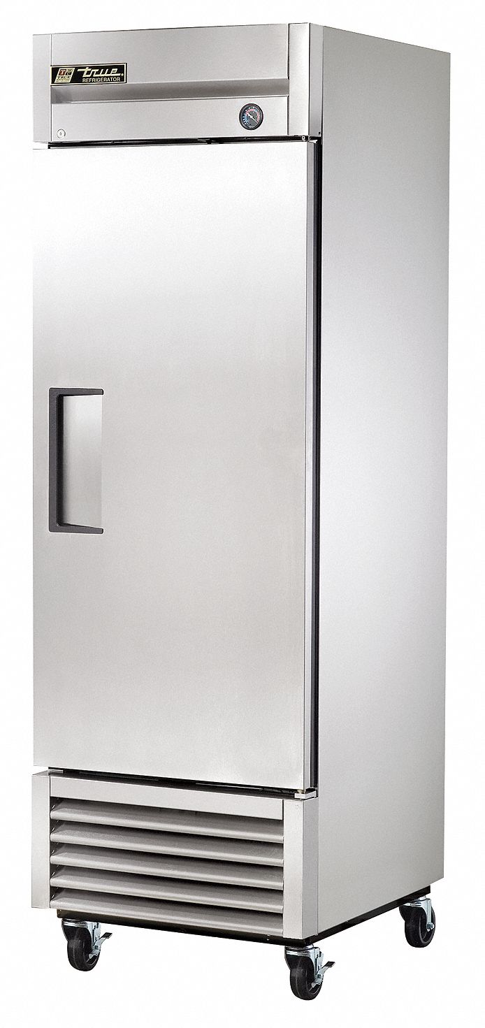TRUE Refrigerator, Commercial, Stainless Steel, 27 in Overall Width, 23