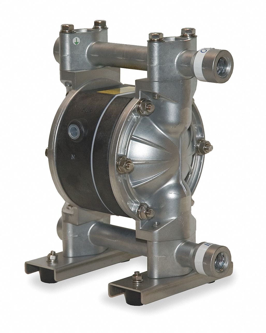 DAYTON Double Diaphragm Pump, 12 gpm Max. Flow, PTFE, Single Manifold