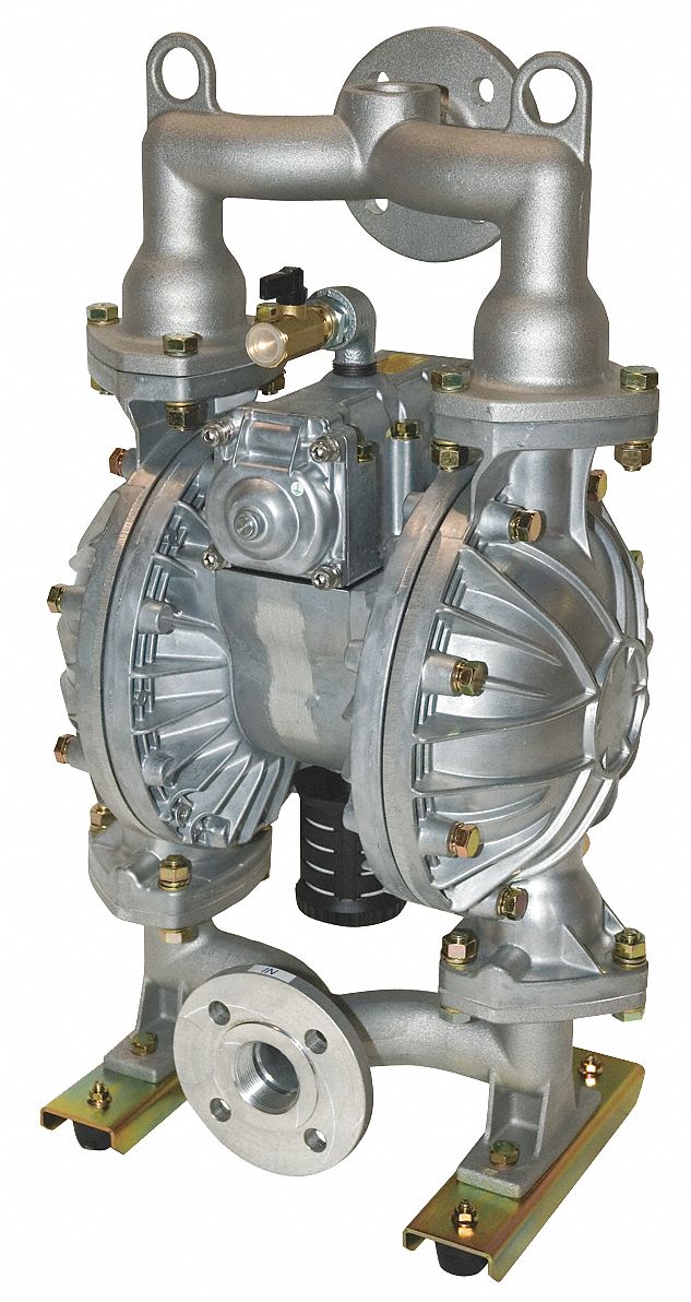 DAYTON Double Diaphragm Pump, 115 gpm Max. Flow, Santoprene(R), Single