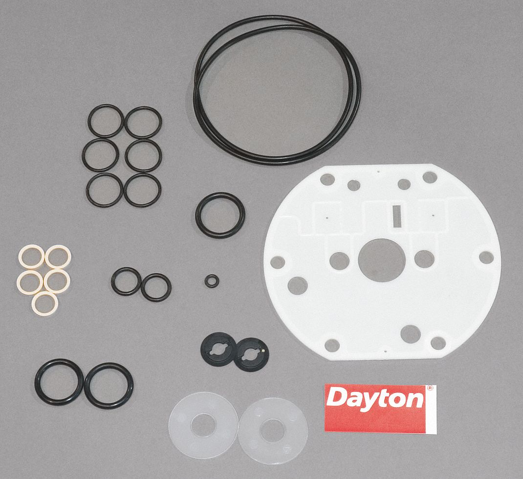 DAYTON Diaphragm Pump Repair Kit, Includes Gaskets, O-Rings and Seal