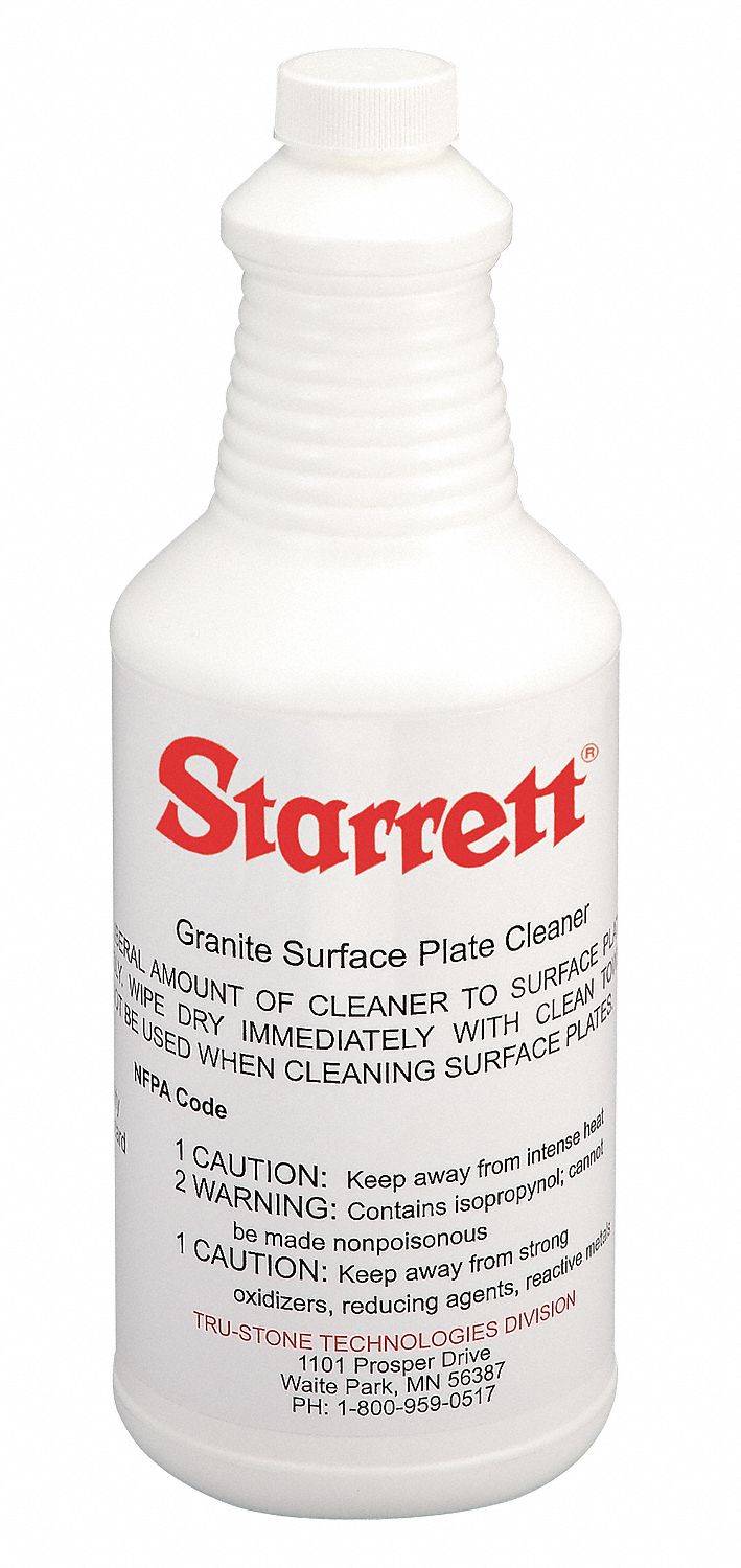 STARRETT Stone Cleaner, 1 qt. Bottle, Unscented Liquid, Ready to Use
