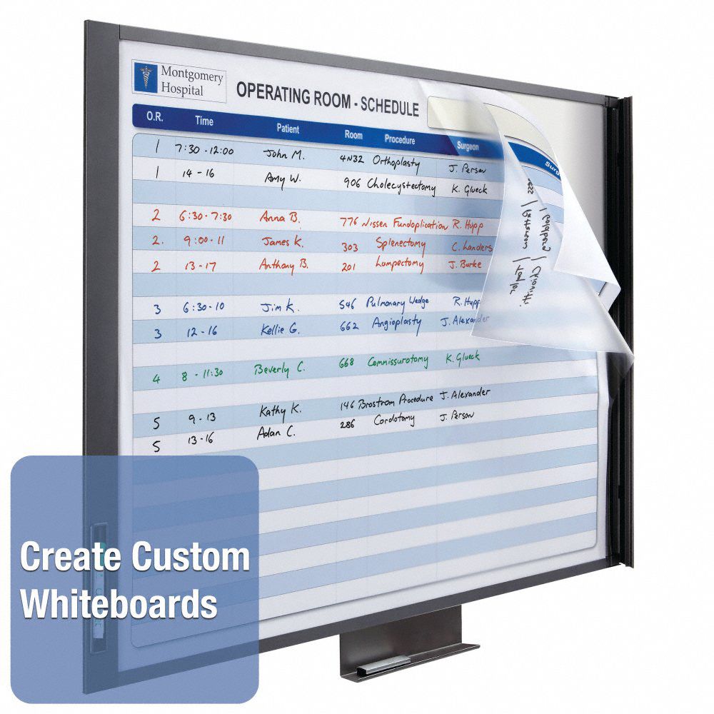 QUARTET Dry Erase Board Wall Mounted, 20 in Dry Erase Ht, 23 in Dry
