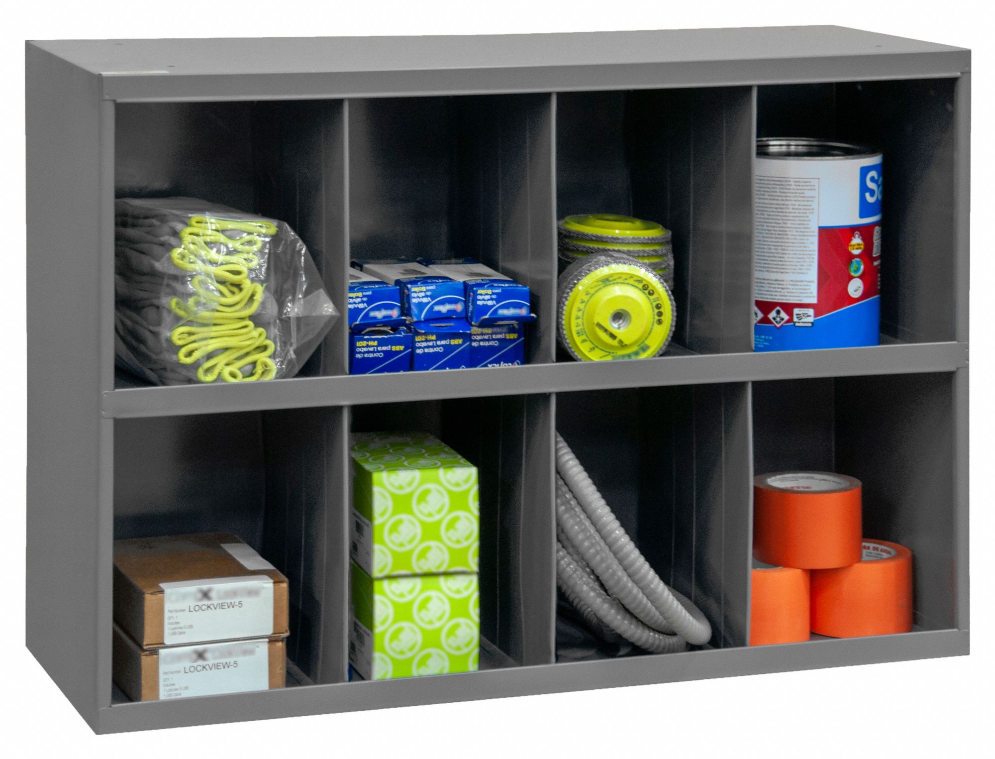 DURHAM MFG Pigeonhole Bin Unit 34 in x 8 1/2 in x 18 in, 8