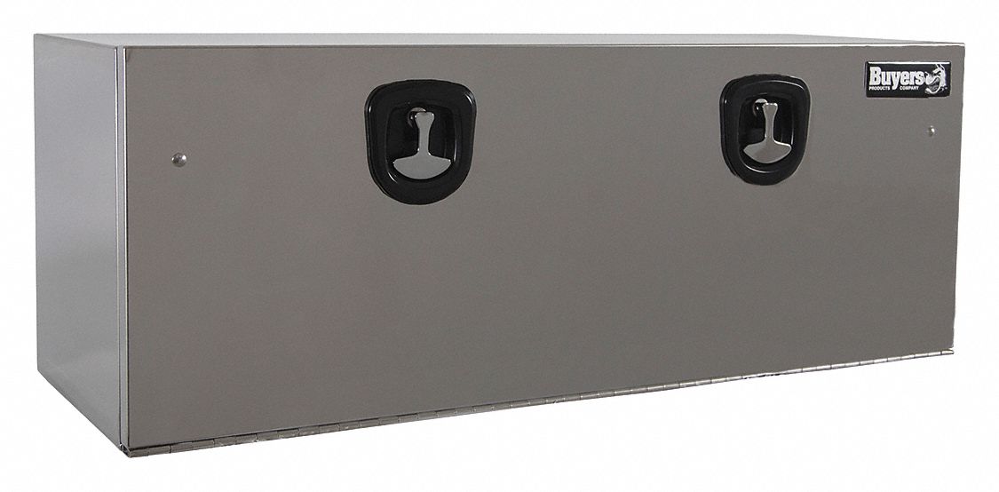 BUYERS PRODUCTS Underbody Truck Box, Stainless Steel, Silver, Single, 9.0 cu ft 6RHN91702660