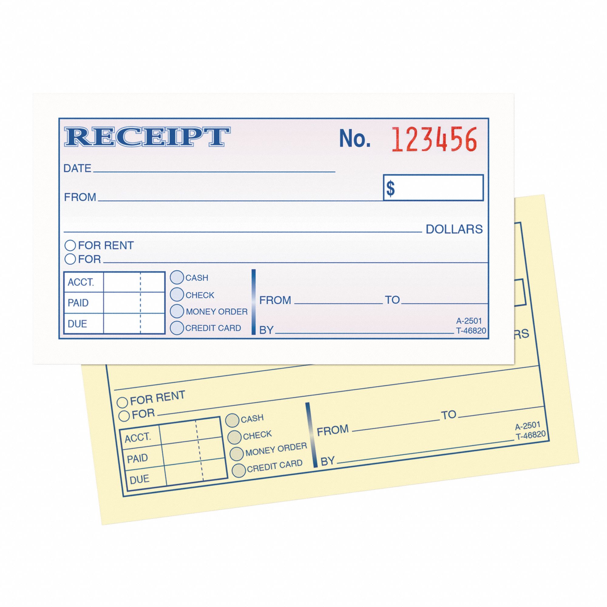 TOPS Money/Rent Receipt Book, Number of Sheets 50, Number of Duplicates