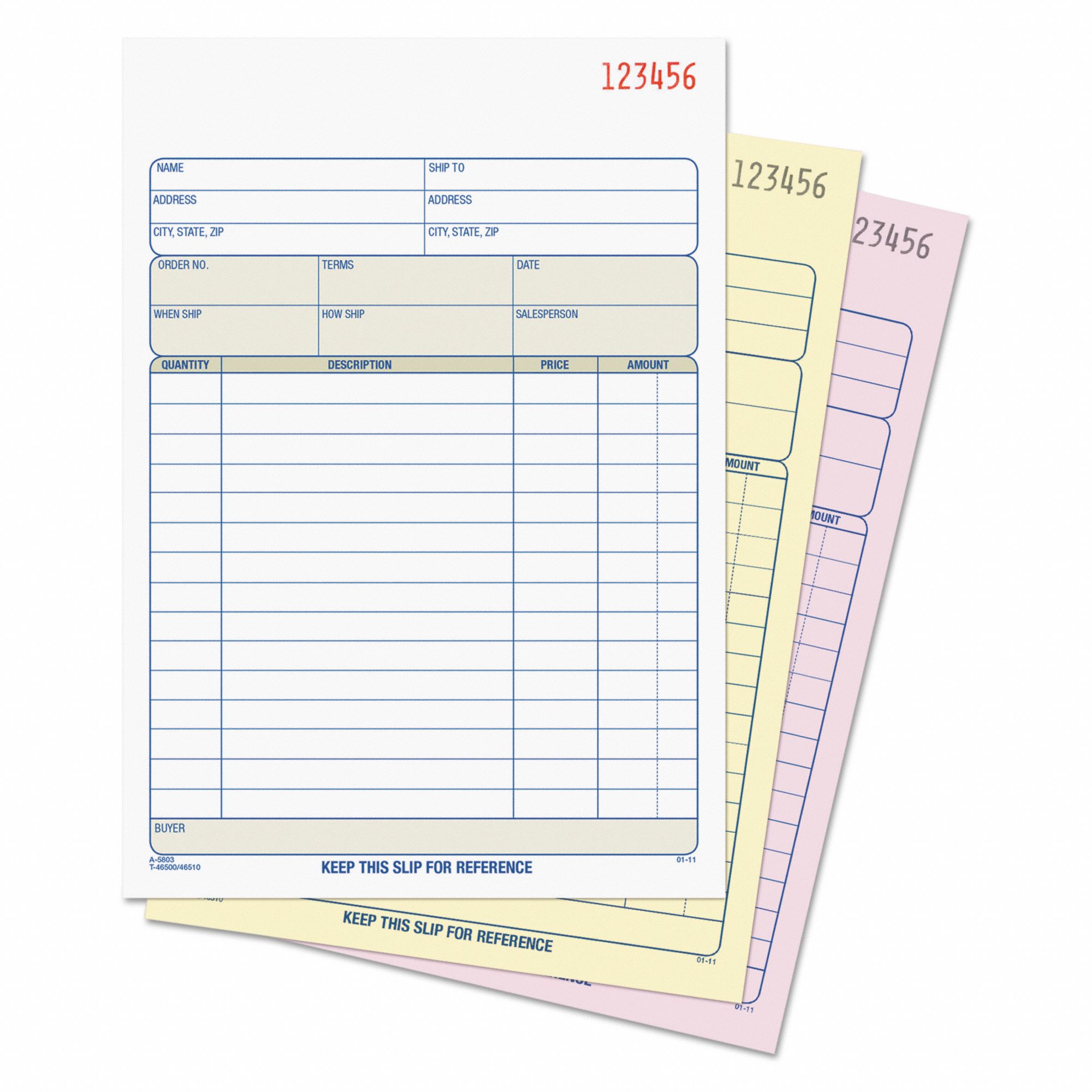 TOPS Sales Order Book, Number of Sheets 50, Number of Duplicates 3Part