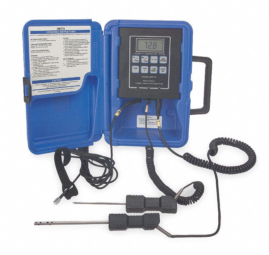 COOPER ATKINS Temperature Humidity Meter Multichannel Thermistor Temp