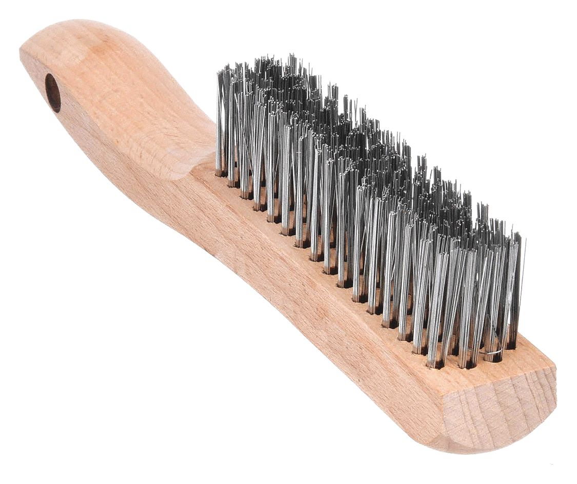 DEWALT, Curved Handle, Stainless Steel, Scratch Brush 6TNH0DW49702