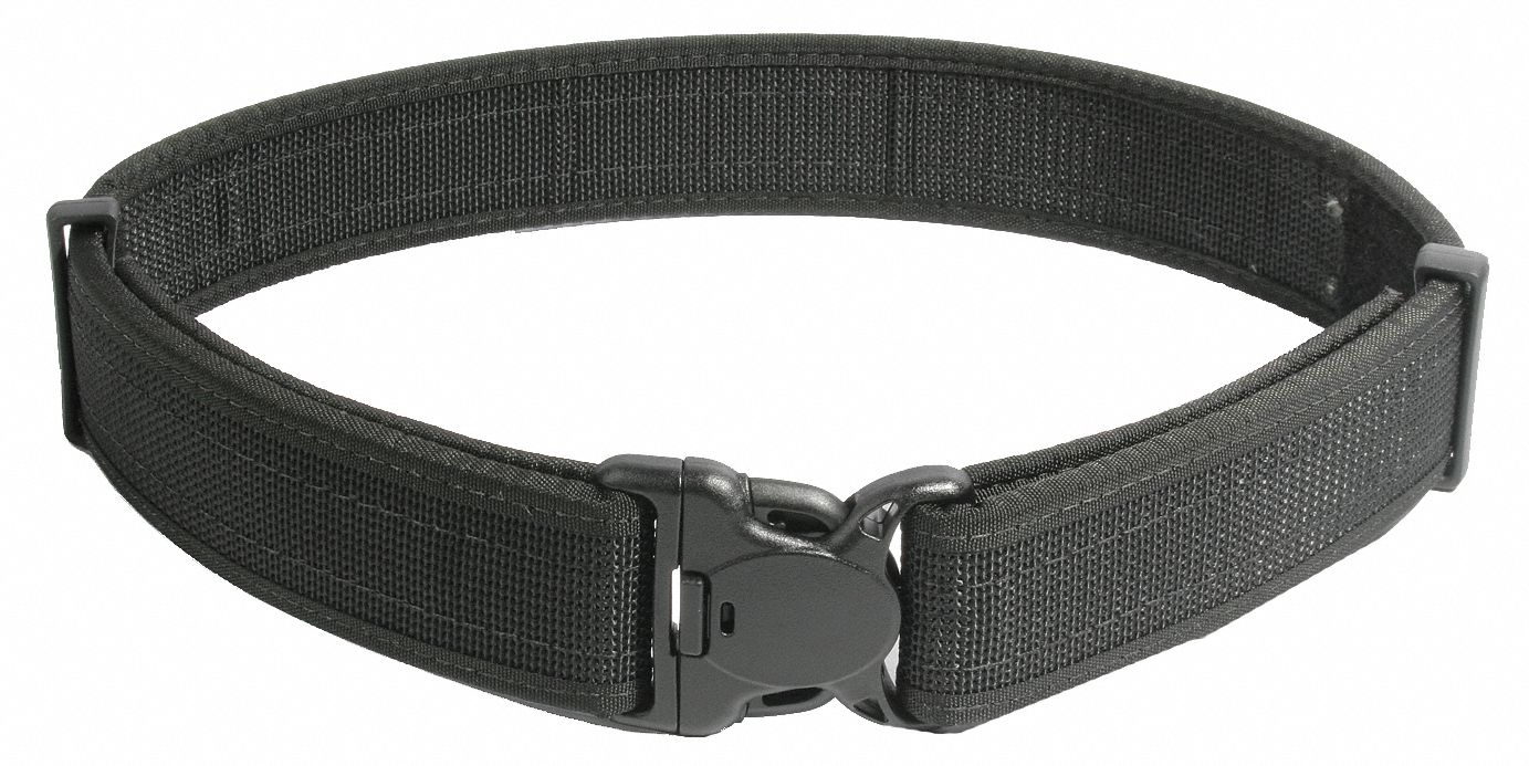 BLACKHAWK Duty Belt, Nylon , Black, Width 2 in, Size Waist 38 to