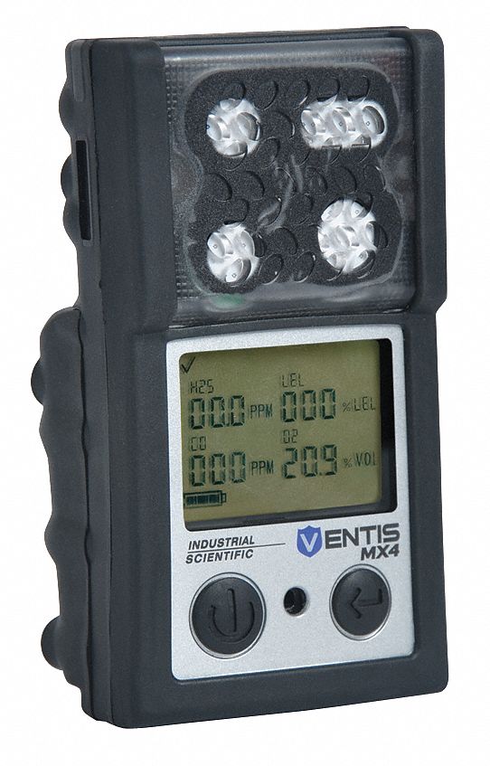 INDUSTRIAL SCIENTIFIC MultiGas Detector, 4 Gas, Detects Carbon
