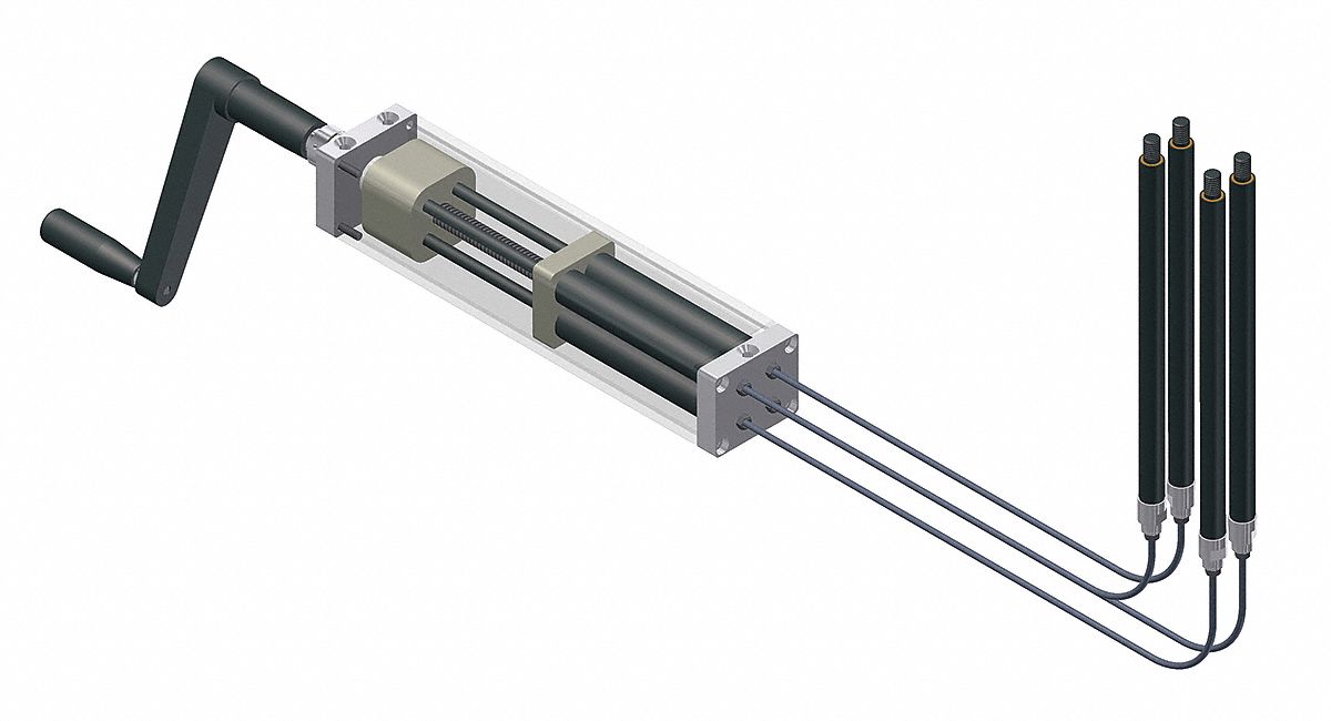 BANSBACH EASYLIFT Hand Crank Hydraulic Actuation 8 in 6UDX7EM00100