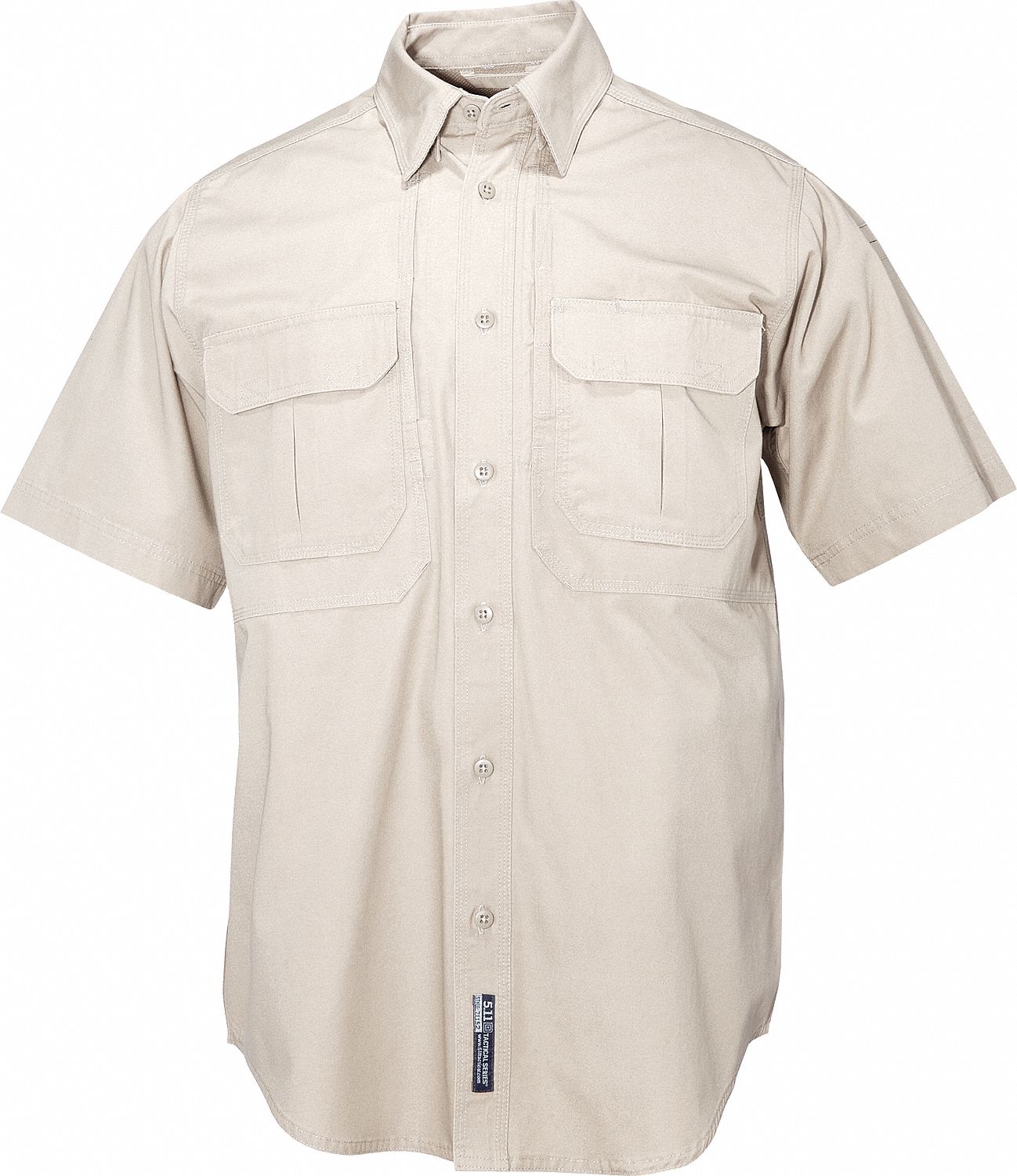 5.11 TACTICAL Woven Tactical Shirt, SS, Khaki, S 6UKD771152 Grainger
